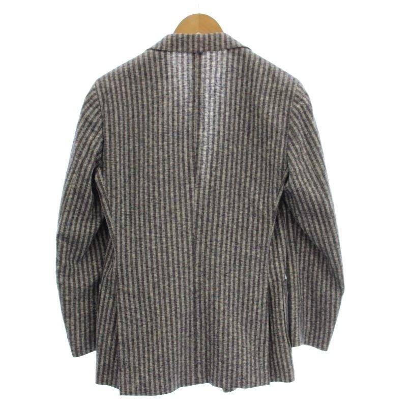 ラルディーニ LARDINI ダブル ストライプ ブートニエール テーラード