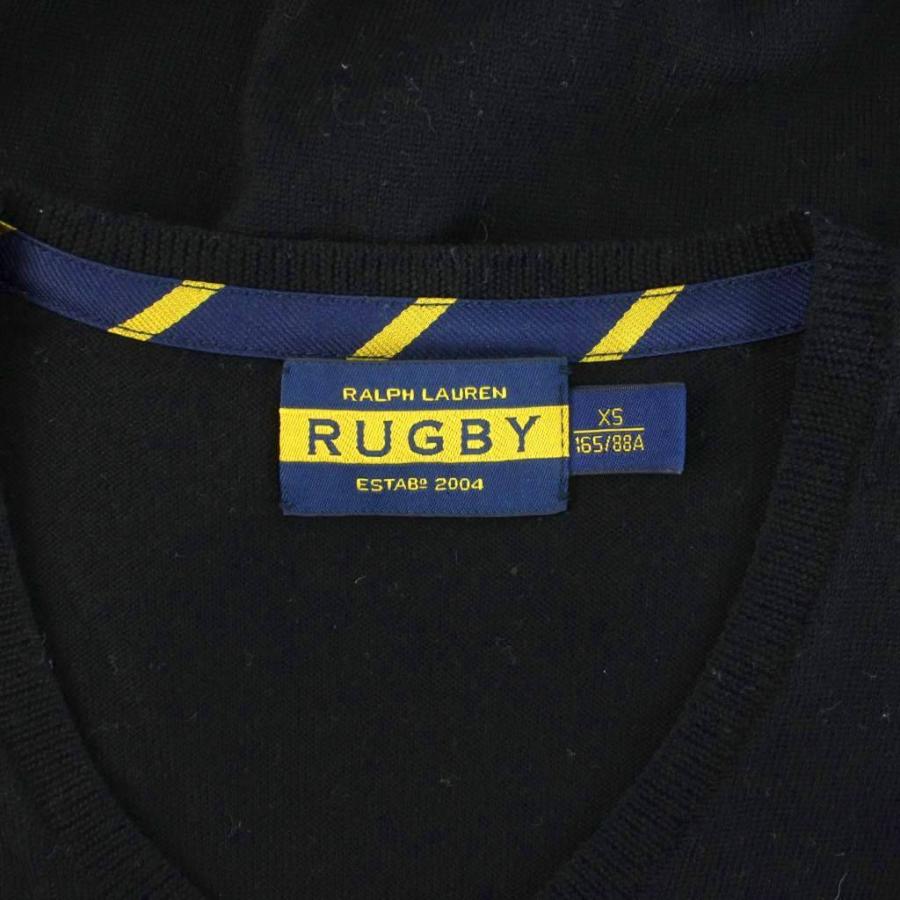 ラルフローレン ラグビー RALPH LAUREN RUGBY ニットセーター XS 黒