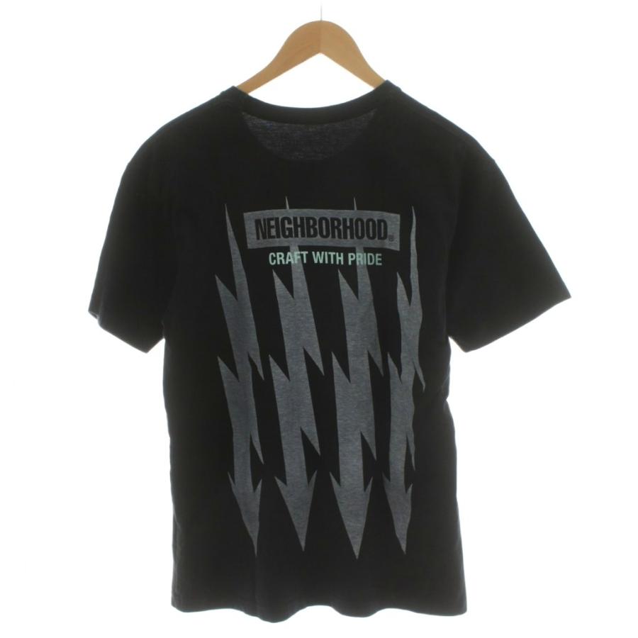ネイバーフッド NEIGHBORHOOD 美品 Tシャツ ロゴプリント M 黒 【公式