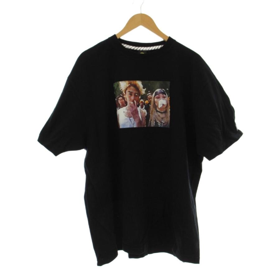 ROLLING CRADLE Tシャツ XXL 黒 半袖 プリント クルーネック /JP