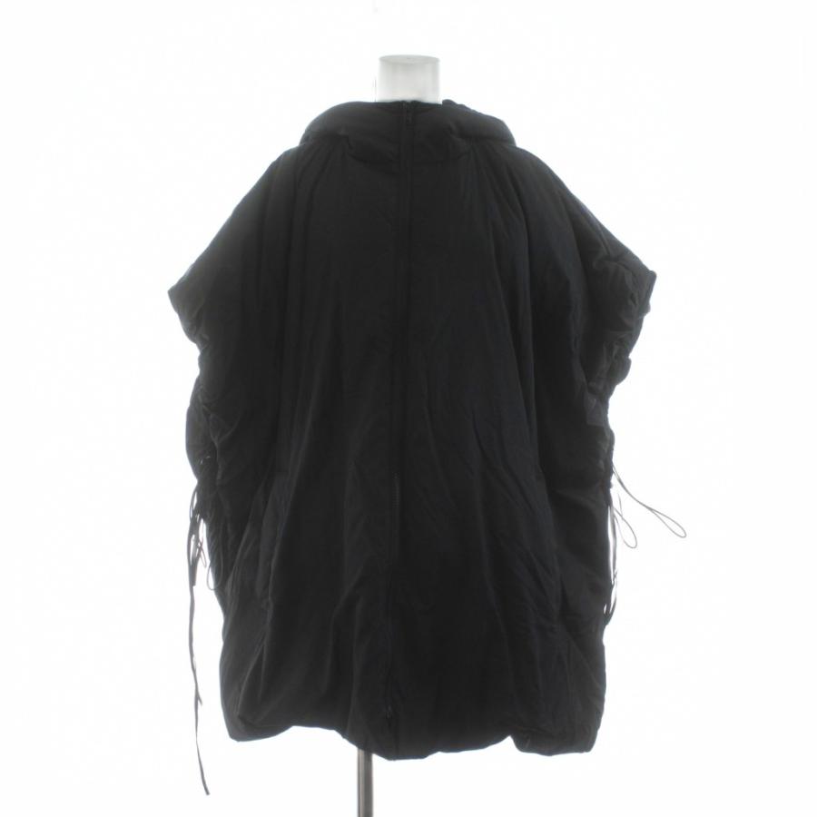 ミラオーウェン 22AW サスティナブルサイドリボンダウンポンチョ