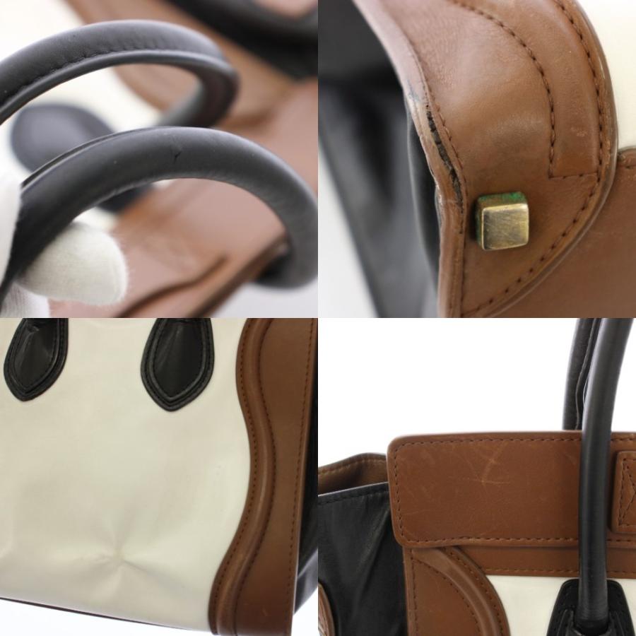 CELINE（セリーヌ） ラゲージマイクロ ハンドバッグ レザー ロゴ 