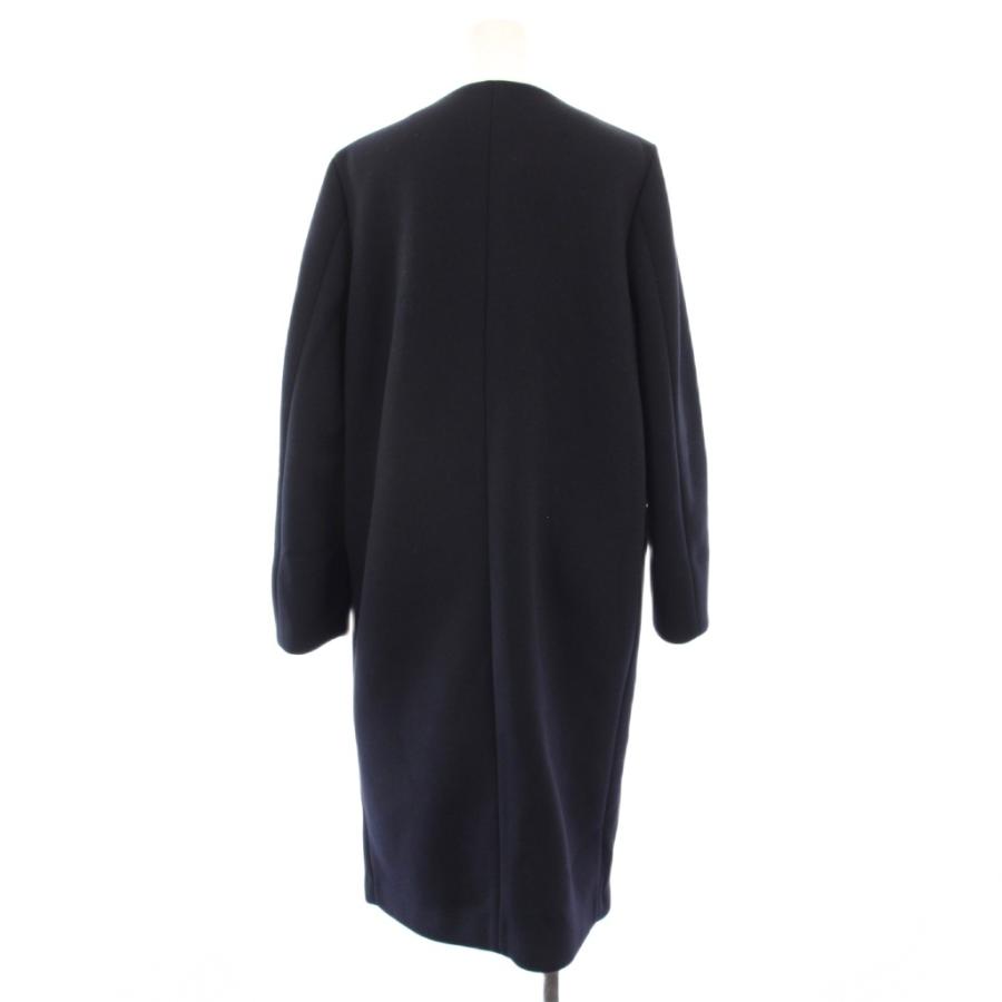 プラステ PLST スポンジリバーカラーレスコート ノーカラーコート M 紺