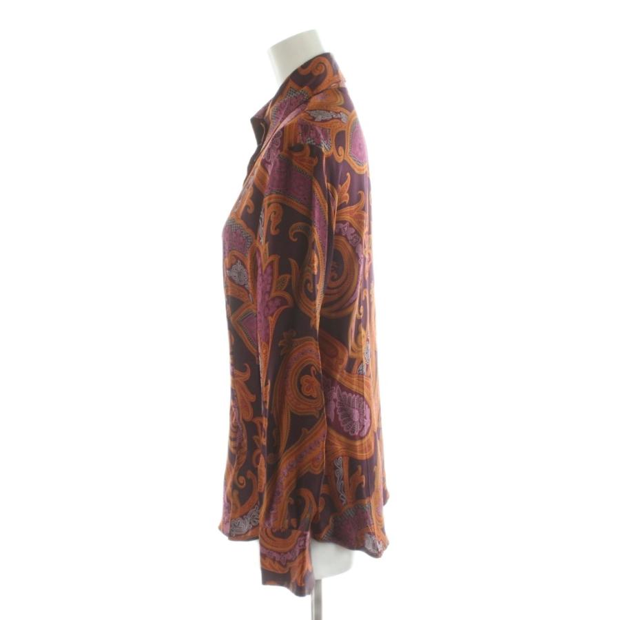 ETRO（エトロ） シャツ ブラウス 長袖 ペイズリー柄 オレンジ /AN30