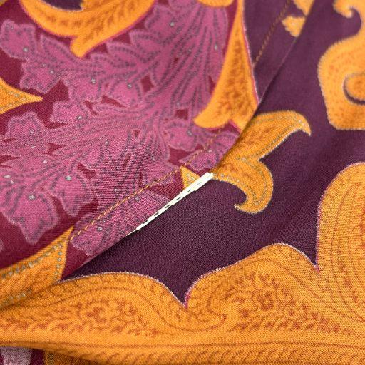 ETRO（エトロ） シャツ ブラウス 長袖 ペイズリー柄 オレンジ /AN30