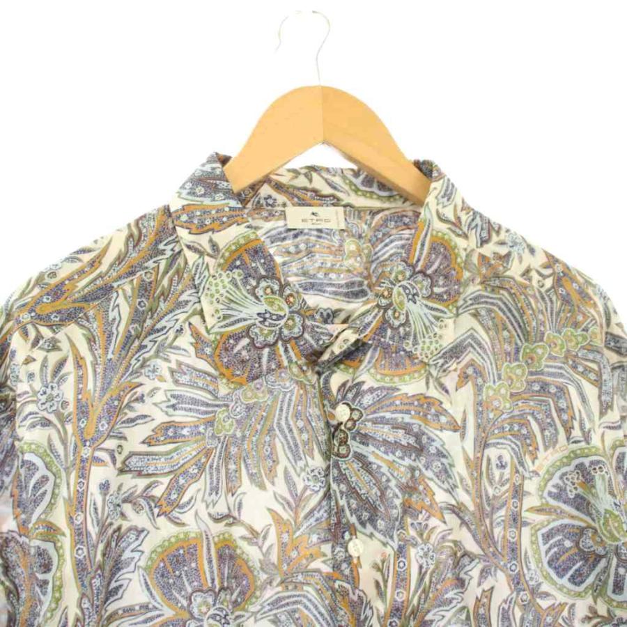 ETRO（エトロ） 未使用品 ペイズリー柄 シャツ 長袖 XXXL 白 /KH