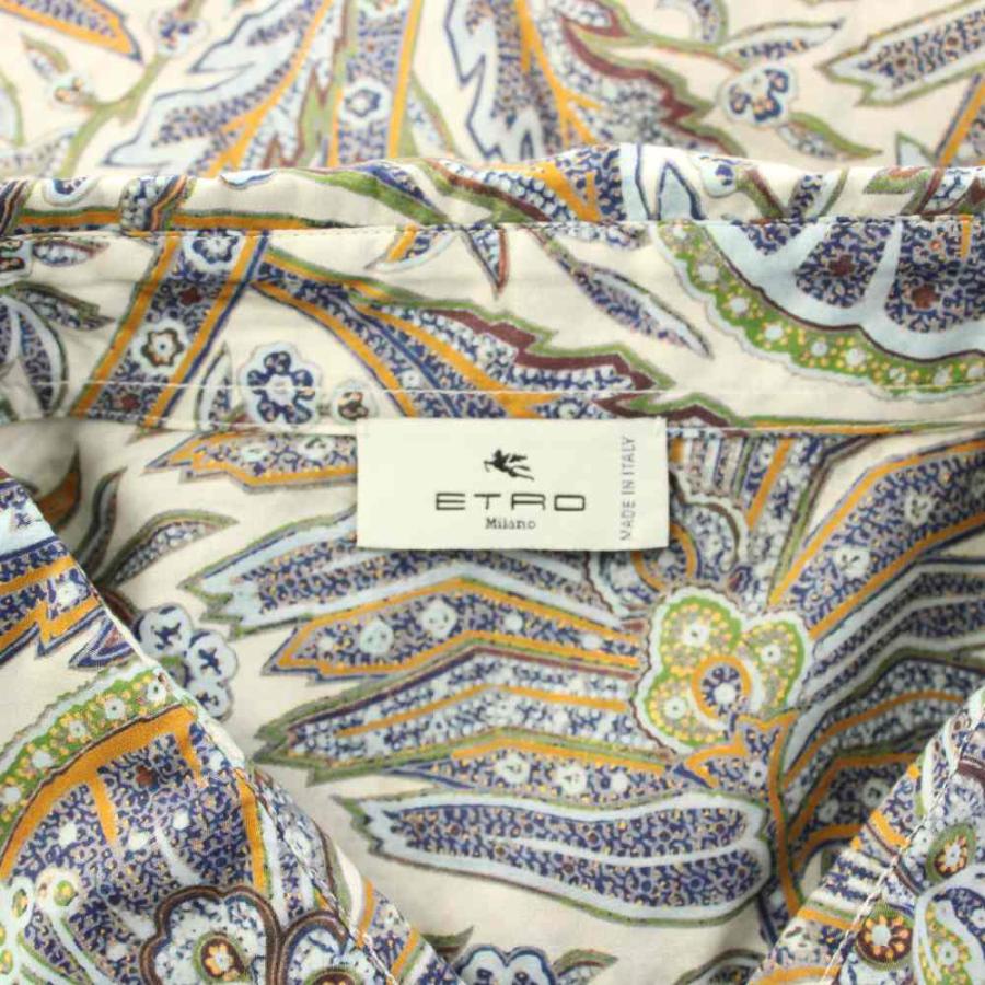 ETRO（エトロ） 未使用品 ペイズリー柄 シャツ 長袖 XXXL 白 /KH