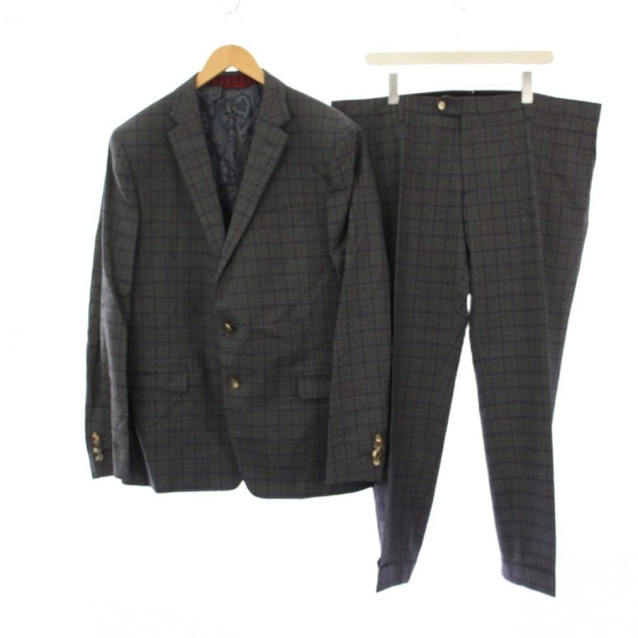 ETRO　エトロ　ダークグレー スーツジャケット ETRO（エトロ） スーツ テーラードジャケット パンツ スラックス 裏地