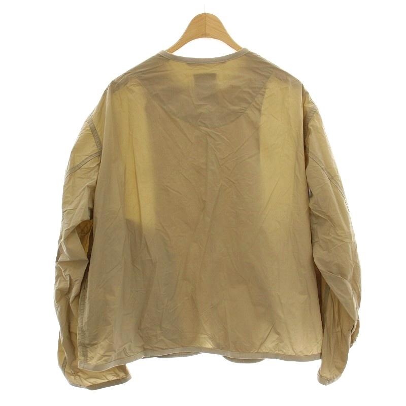 ダントン DANTON ダブルクロスシャツカーディガン ナイロン 薄手 ノー