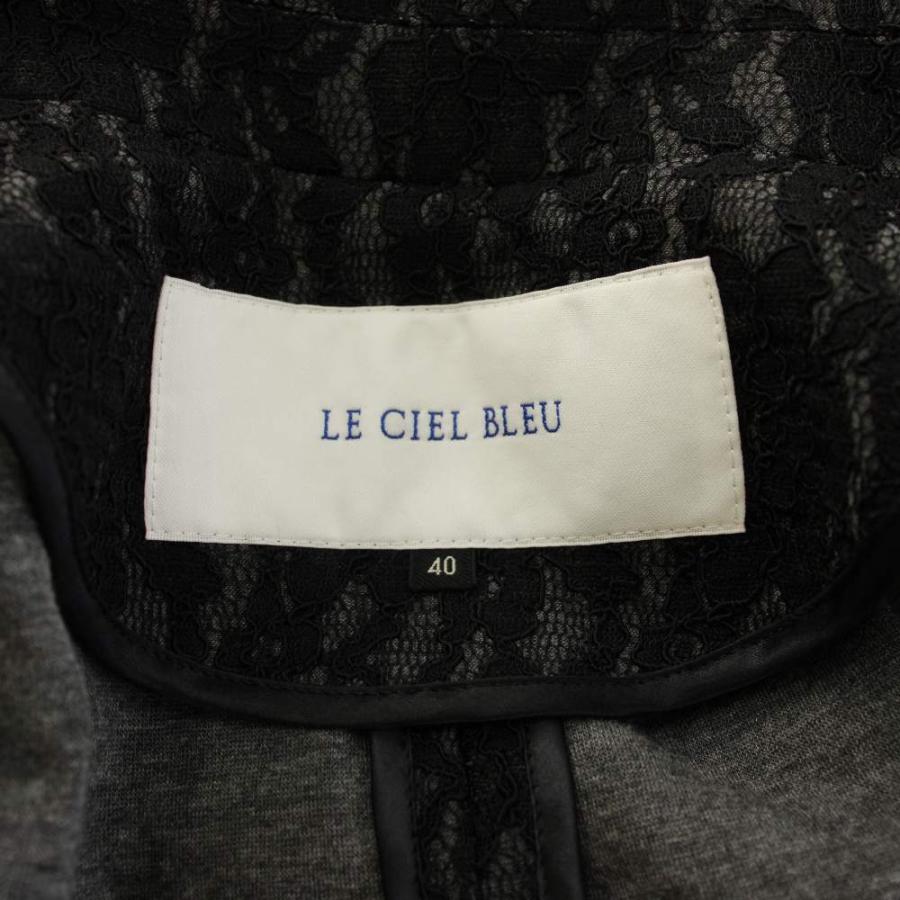 ルシェルブルー LE CIEL BLEU テーラードジャケット レース シングル 