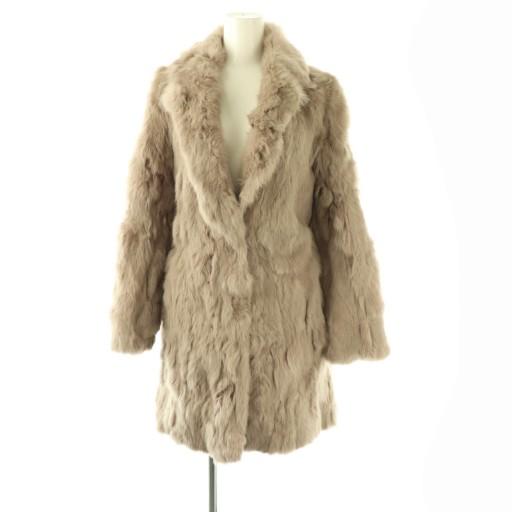 JILL STUART（ジルスチュアート） ラビットファーコート 毛皮 S モカ