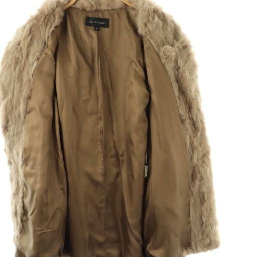 モカ）ラビットファー 毛皮コート JILL STUART（ジルスチュアート） ラビットファーコート 毛皮 S モカ