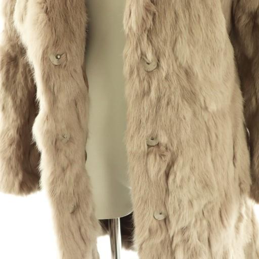 JILL STUART（ジルスチュアート） ラビットファーコート 毛皮 S モカ