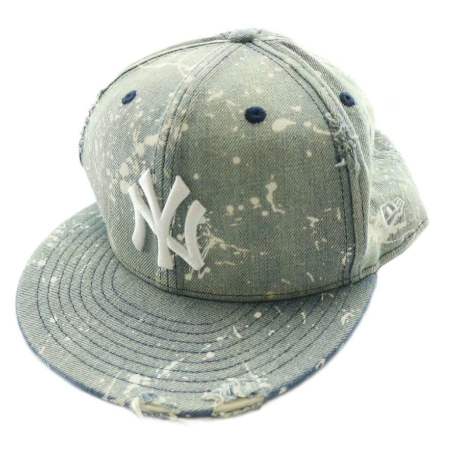 ニューエラ NEW ERA キャップ 帽子 ダメージ加工 サックスブルー