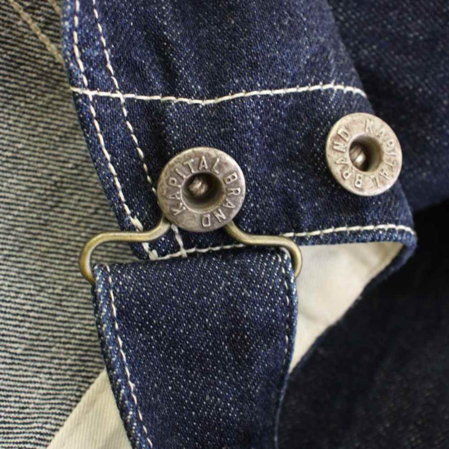 キャピタル kapital デニム オーバーオール オールインワン 1 ネイビー