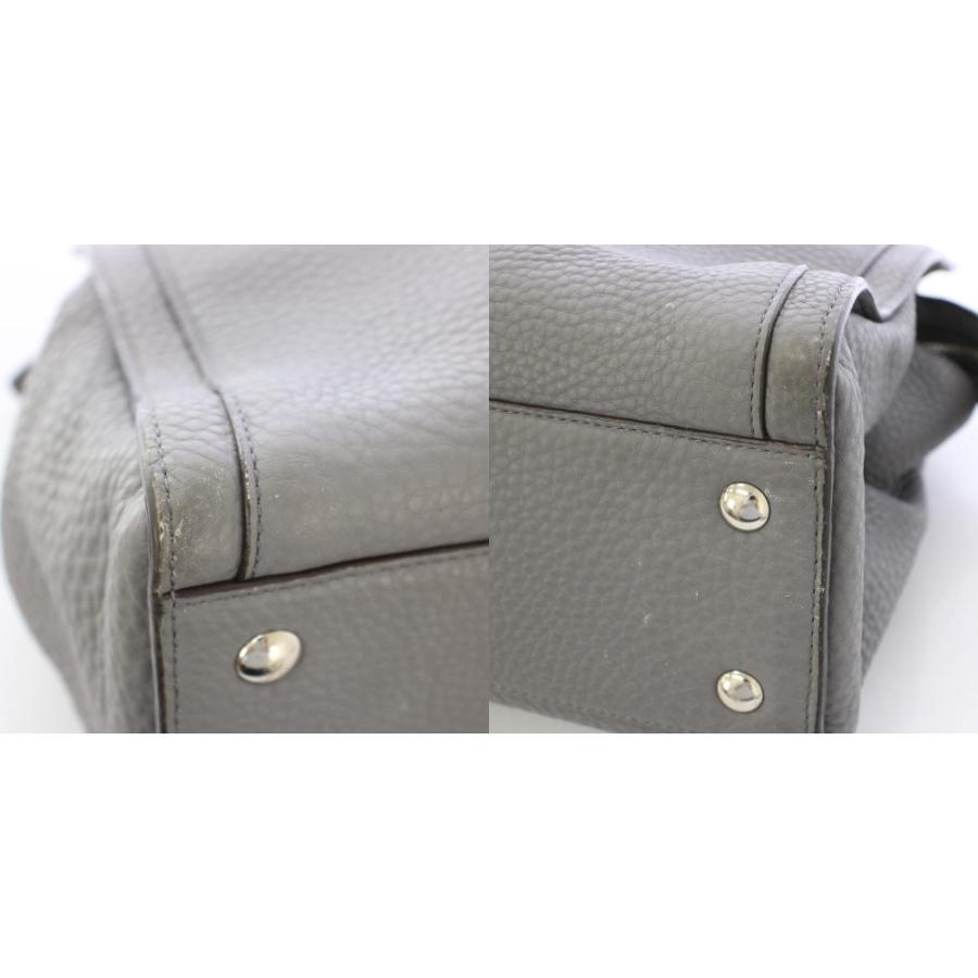 COACH ハンドバッグ グレー COACH（コーチ） ハンドバッグ レザー ワンカラー ロゴ グレー 25340