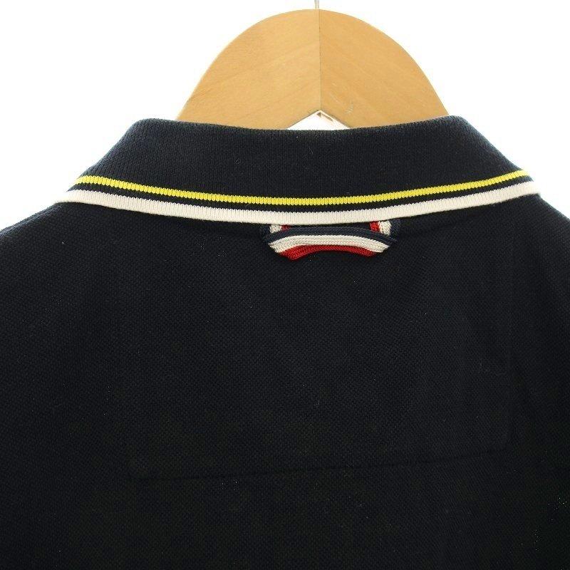 MONCLER（モンクレール） ポロシャツ 半袖 鹿の子 M 黒 ブラック /☆G
