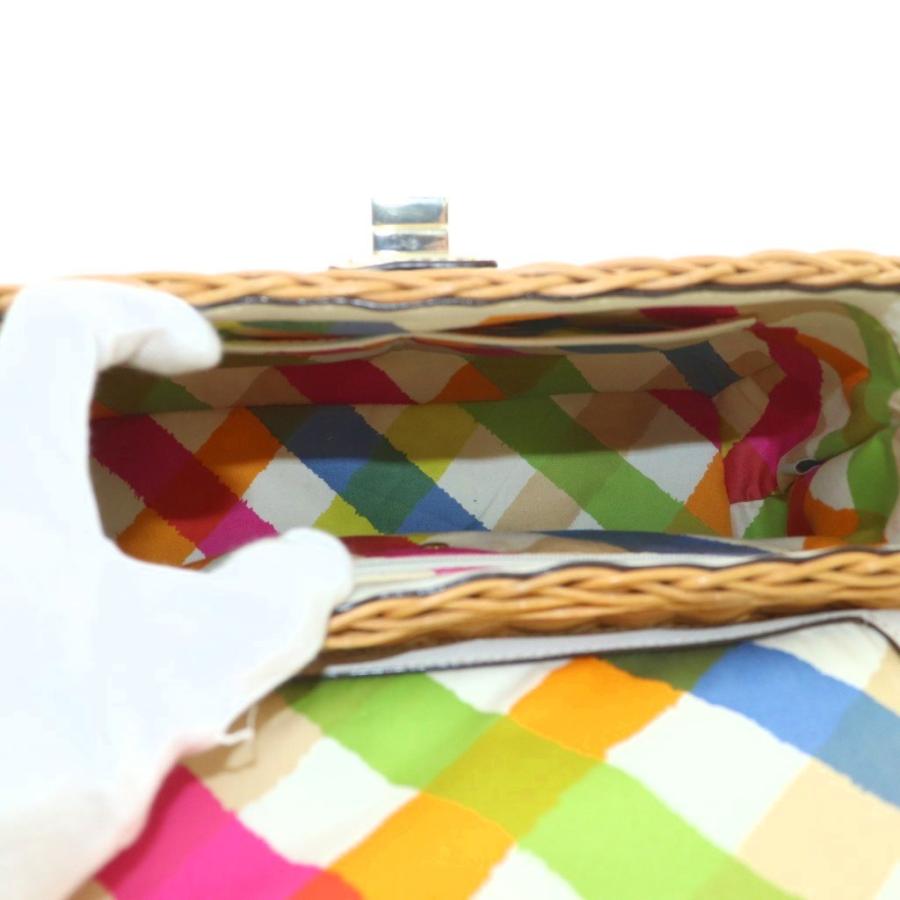 【新品同様】　ケイトスペード かごバッグ 2WAY ショルダーバッグ パイン kate spade NEW YORK（ケイト・スペード ニューヨーク） ケイト