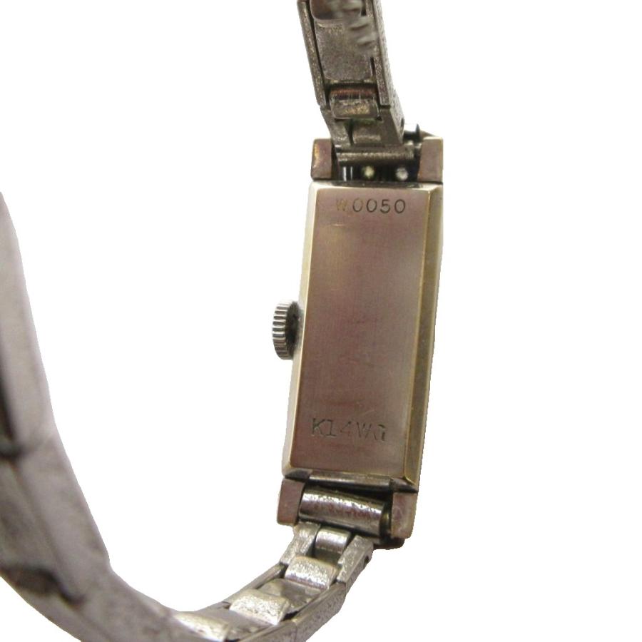ラドー RADO 腕時計 アナログ 2針 手巻き K14WG シルバー色 W0050