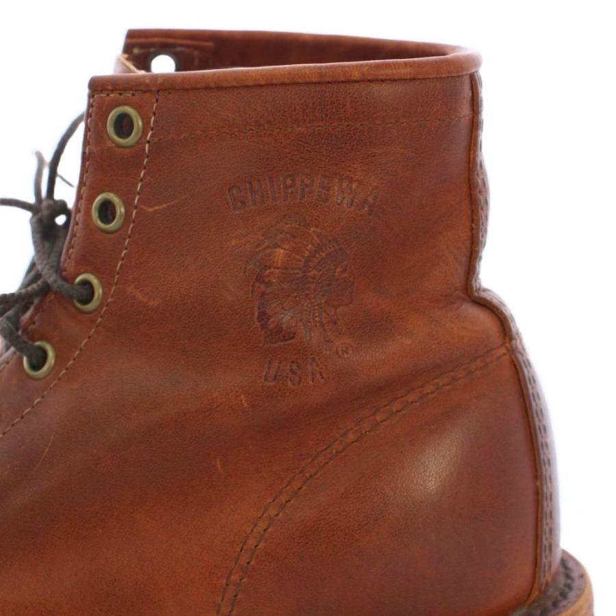 チペワ CHIPPEWA TAN RENEGADE ワークブーツ ショート レースアップ 8D