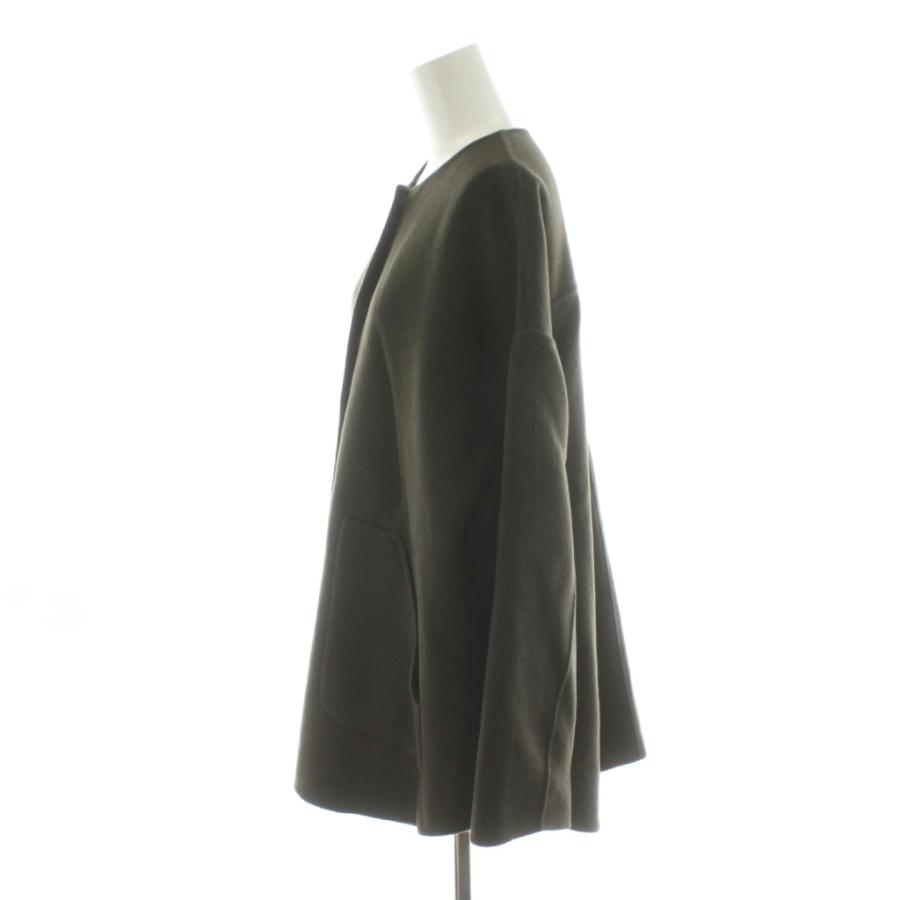 FRAMeWORK ハミルトンリバーコート ダブルフェイス　カーキ 36 フレームワーク Framework 22AW ハミルトンリバークルーネックコート