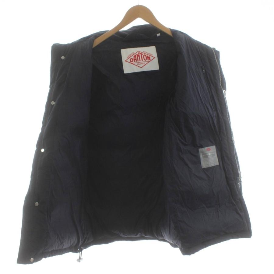ダントン DANTON ダウンジャケット フード ジップアップ 36 紺