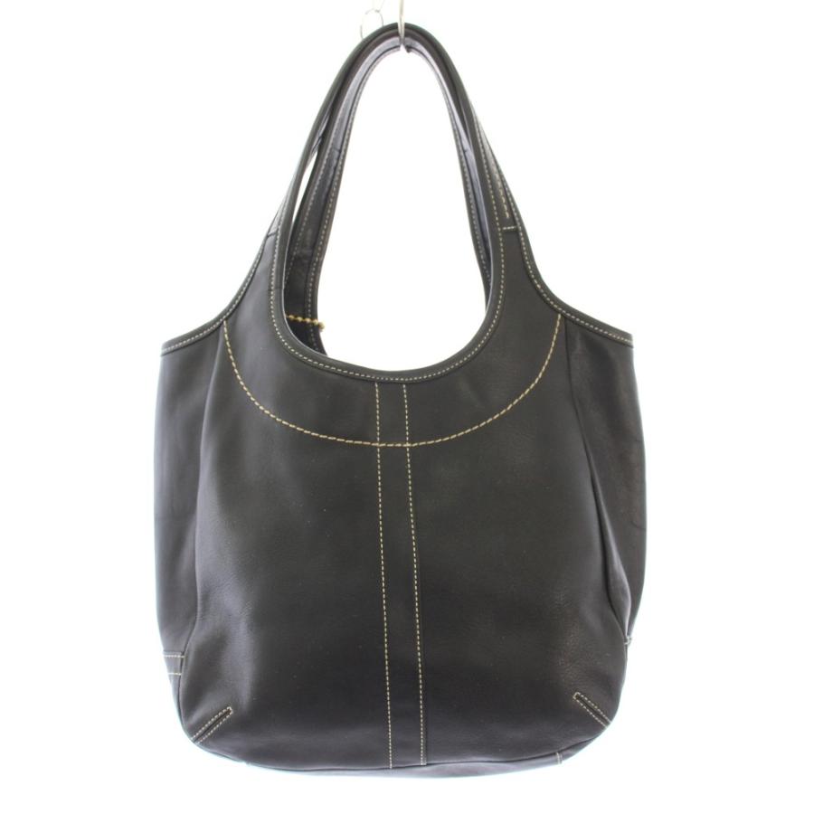COACH（コーチ） エルゴ ハンドバッグ レザー ワンカラー 黒 ブラック