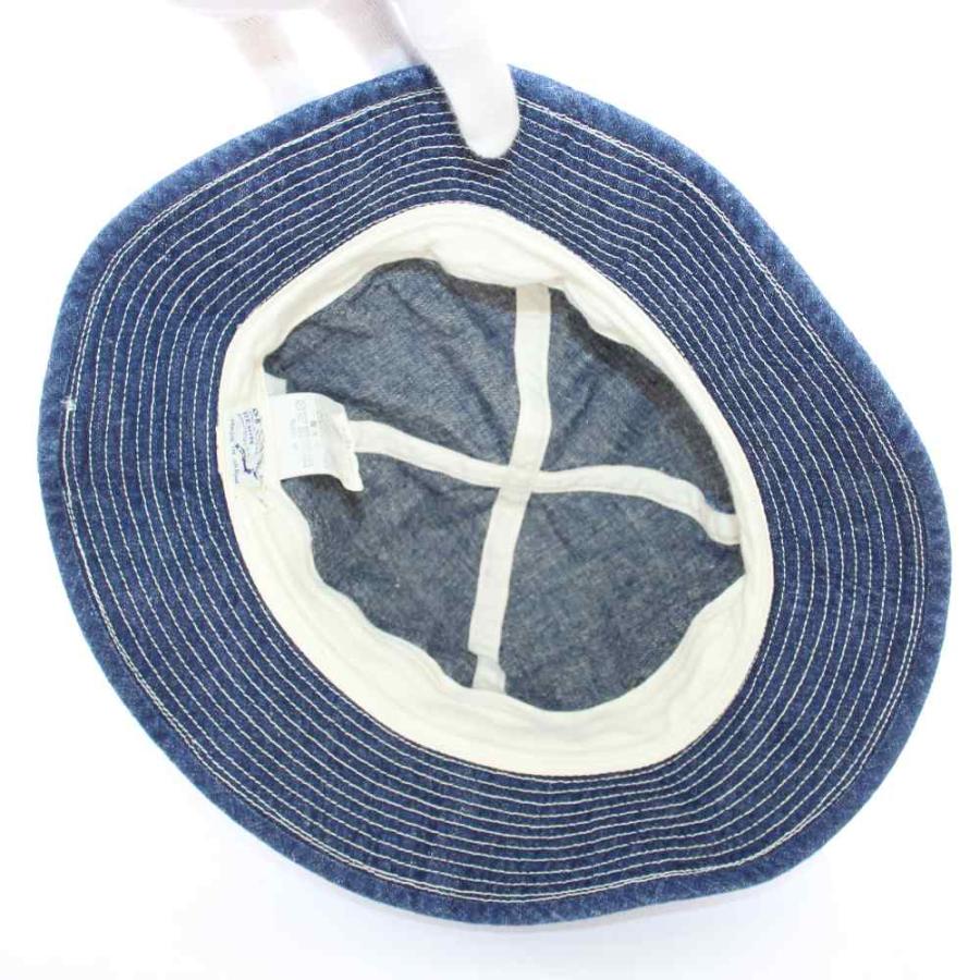 オアスロウ orslow デニムハット バケットハット バケハ 刺繍 1 青
