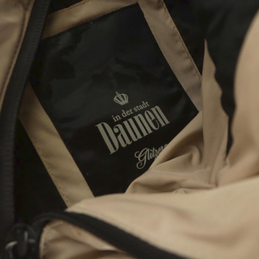ダウネン グリッツァーン DAUNEN Glitzern コート L ベージュ V字 