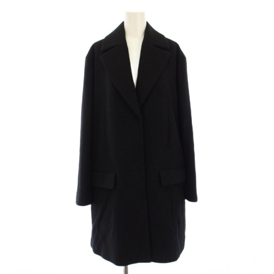 theory luxe チェスターコート　38 M ブラック　黒 theory luxe（セオリーリュクス） 未使用品 theory luxe 24AW LAMB