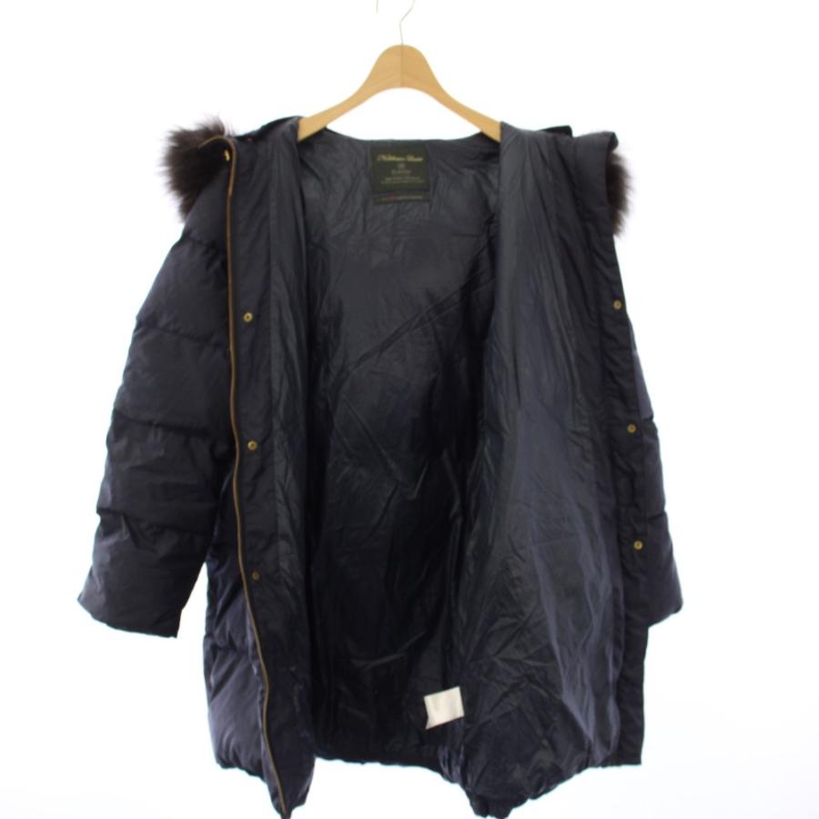 美品✨ナノユニバース×西川ダウン ダウンジャケット フードファー ミドル丈 M NANO universe（ナノ・ユニバース） 西川ダウン ダウンコート ミドル丈