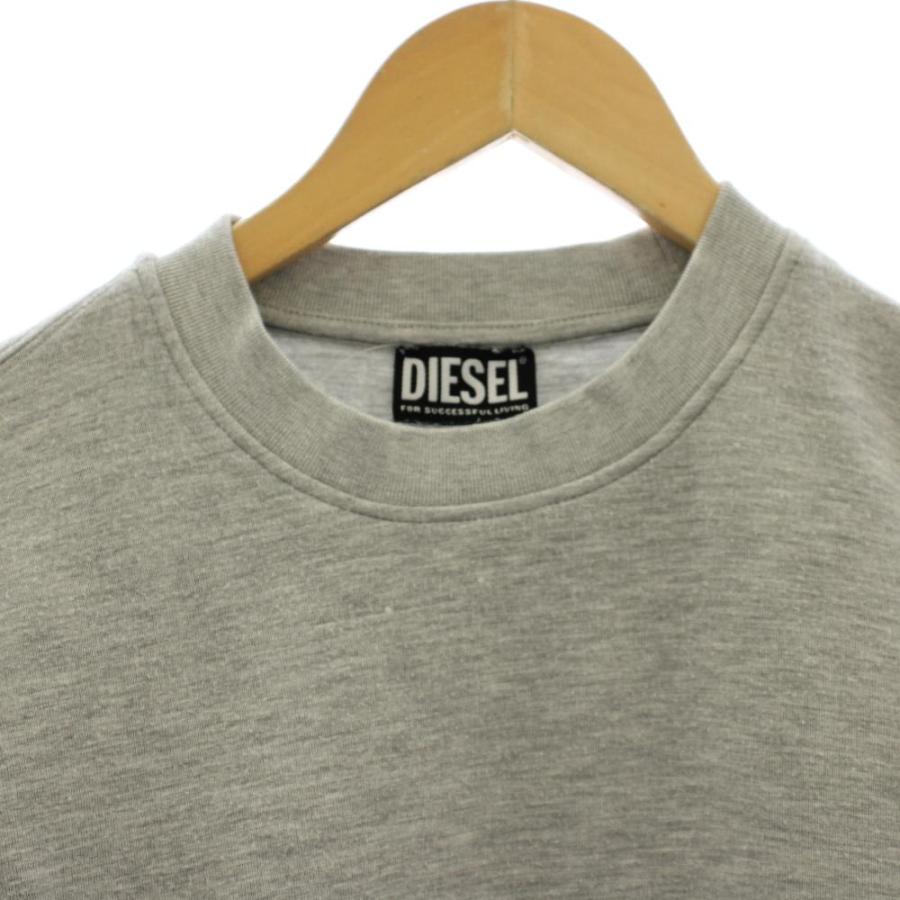 DIESEL（ディーゼル） トレーナー XS グレー クルーネック 長袖 無地 