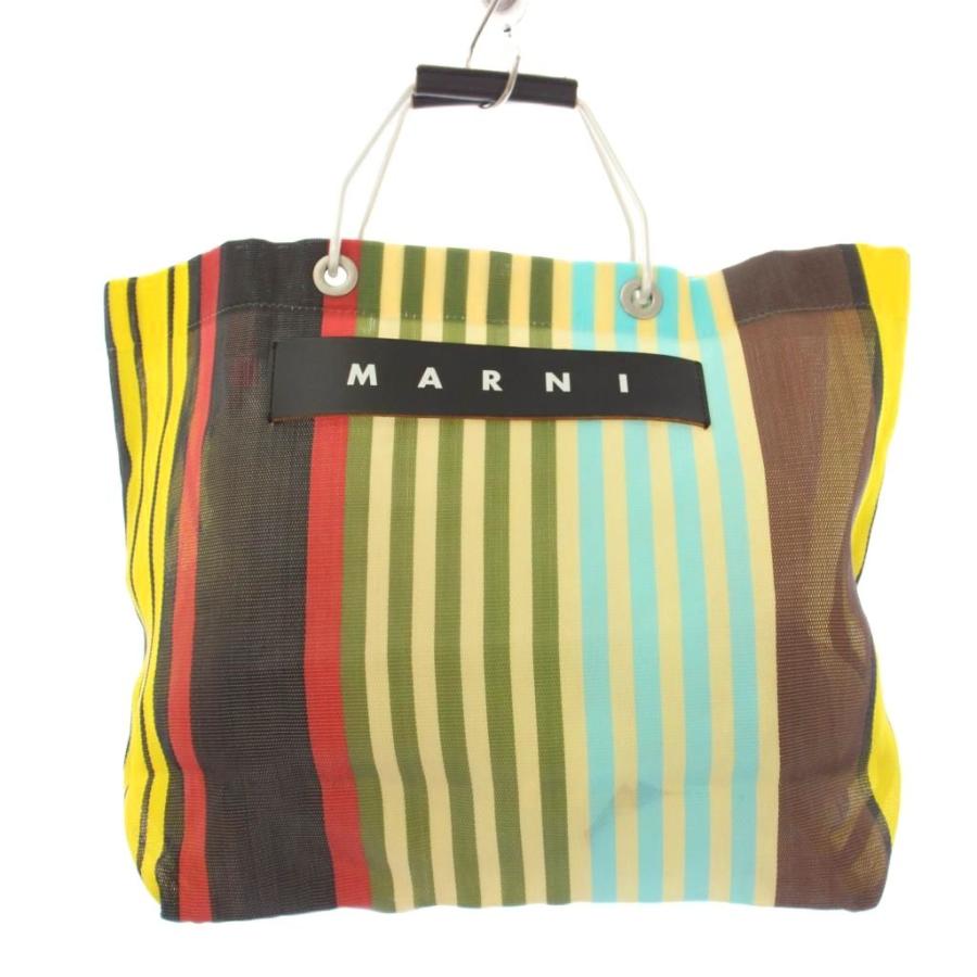MARNI（マルニ） フラワーカフェ トートバッグ ハンドバッグ ナイロン