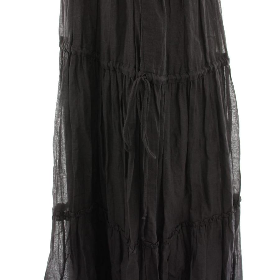 美品♪ヌキテパ　ティアードワンピース　ギャザー　コットンボイル　マキシ丈 ヌキテパ コットンボイルワンピース ティアードワンピース ロング 半袖