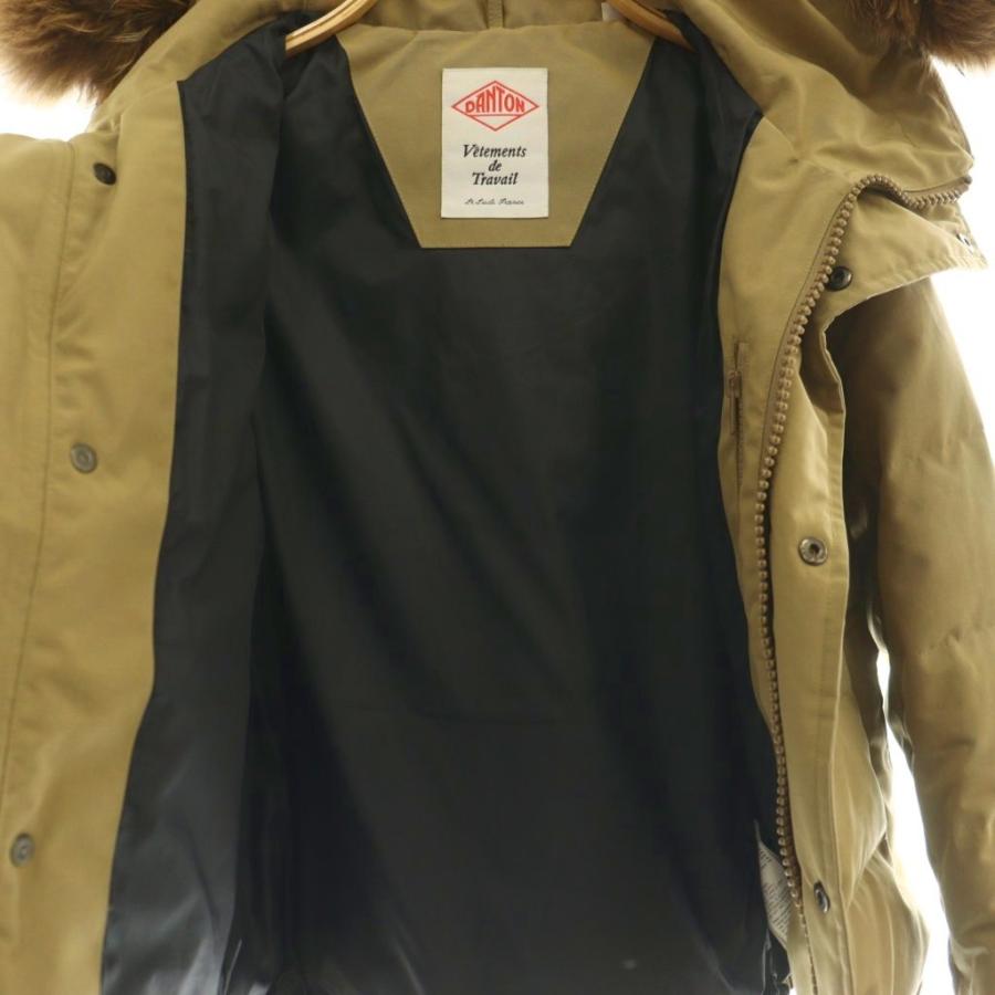 ダントン DANTON FAUX FUR HOODED DOWN JACKET ダウンジャケット