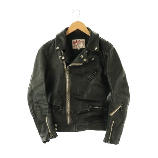ADDICT アディクトクローズ 34 ライダースジャケット 【美品】アディクトクローズ CLOTHES ライダース ダブル カウレザー ジャケット・アウター