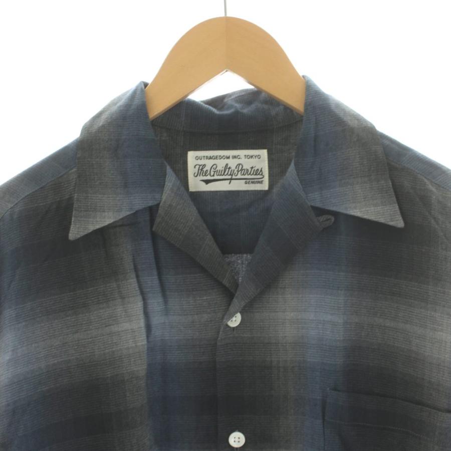 WACKO MARIA（ワコマリア） シャツ 長袖 オープンカラー チェック柄 S