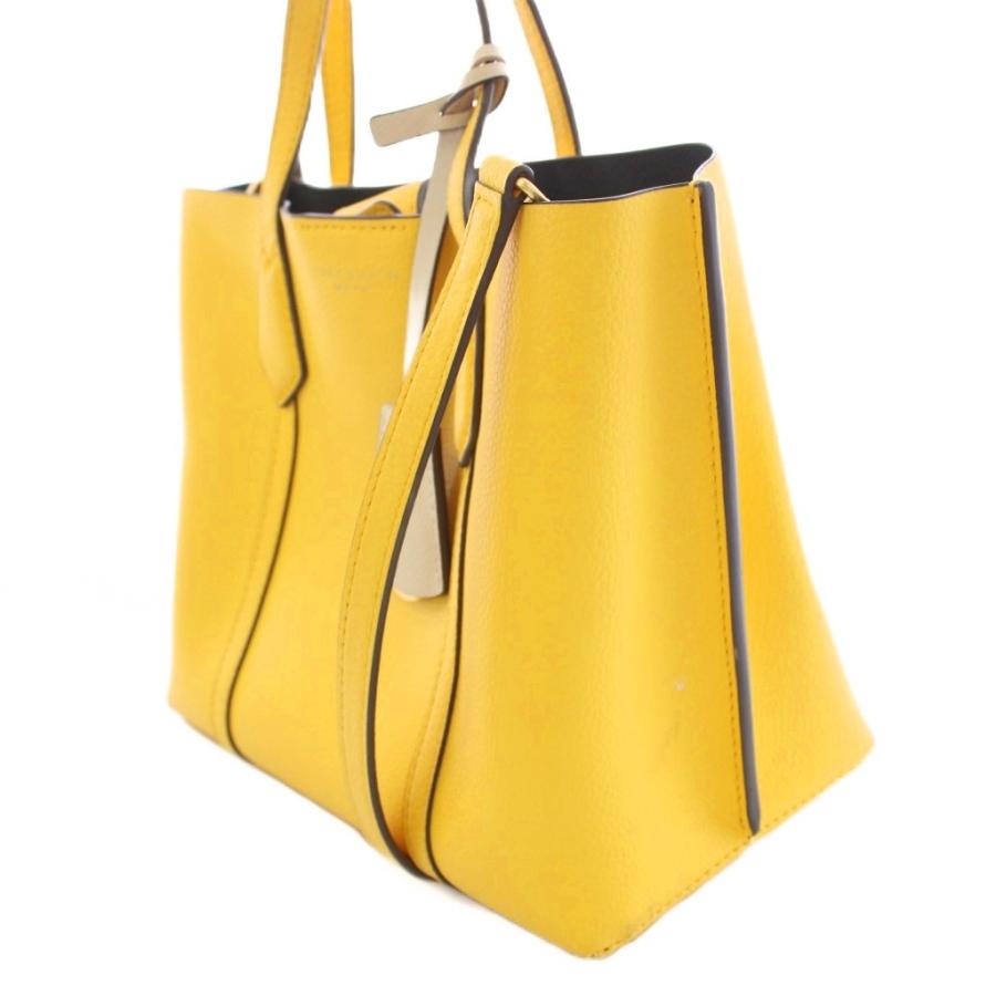 トリーバーチ 2WAY ショルダーバッグ ハンドバッグ 黄色 茶 水色 TORY BURCH（トリーバーチ） TORY BURCH 2WAY ショルダーバッグ