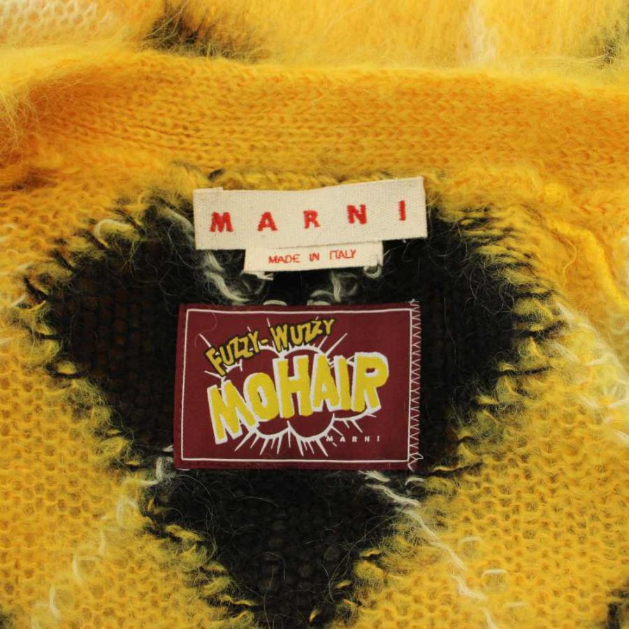 MARNI（マルニ） モヘア ニットカーディガン 長袖 40 黄色 CDMD0259Q0