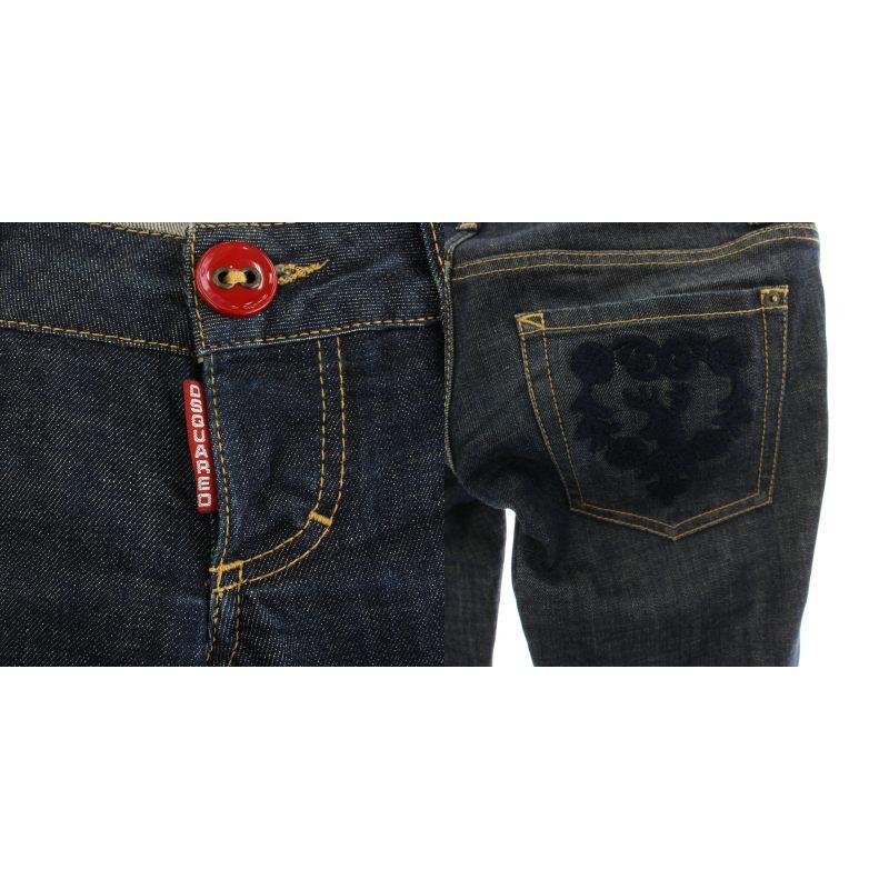 DSQUARED2 カモフラージュ柄 ローライズスキニーデニムパンツ 50サイズ DSQUARED2（ディースクエアード） クロップドローライズスキニー
