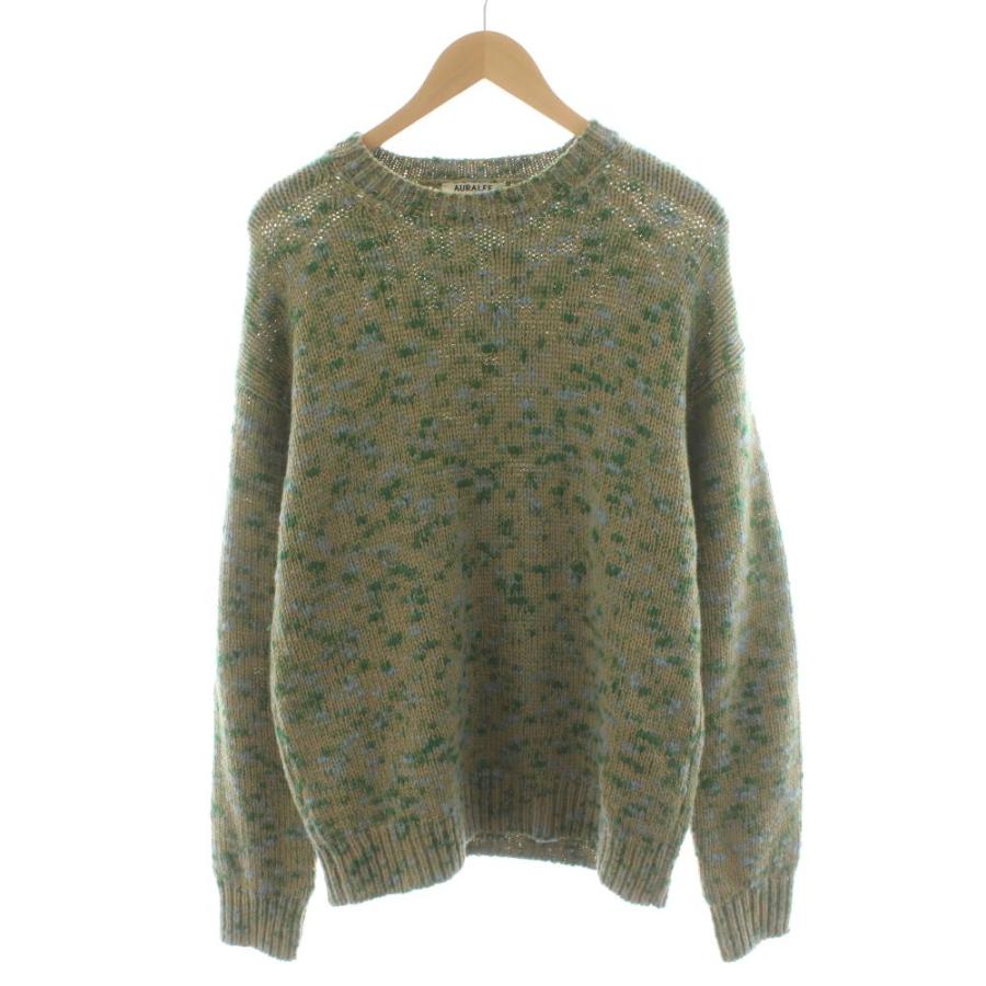 オーラリー AURALEE 22AW WOOL MIX COLOR SLUB YARN KNIT P/O ニット 