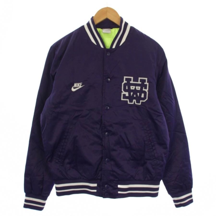 NIKE（ナイキ） スタジャン ジャケット ロゴ ナイロン M 紫 383813-535