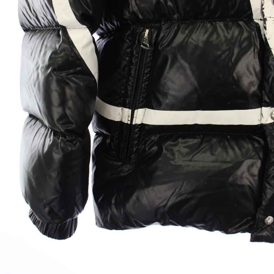 ヴァレンティノ ヴァレンチノ  VALENTINO モンクレール MONCLER ダウンジャケット フーディ ジップアップ ロゴ 46 黒 SV3CN00A5AG /KH メンの画像