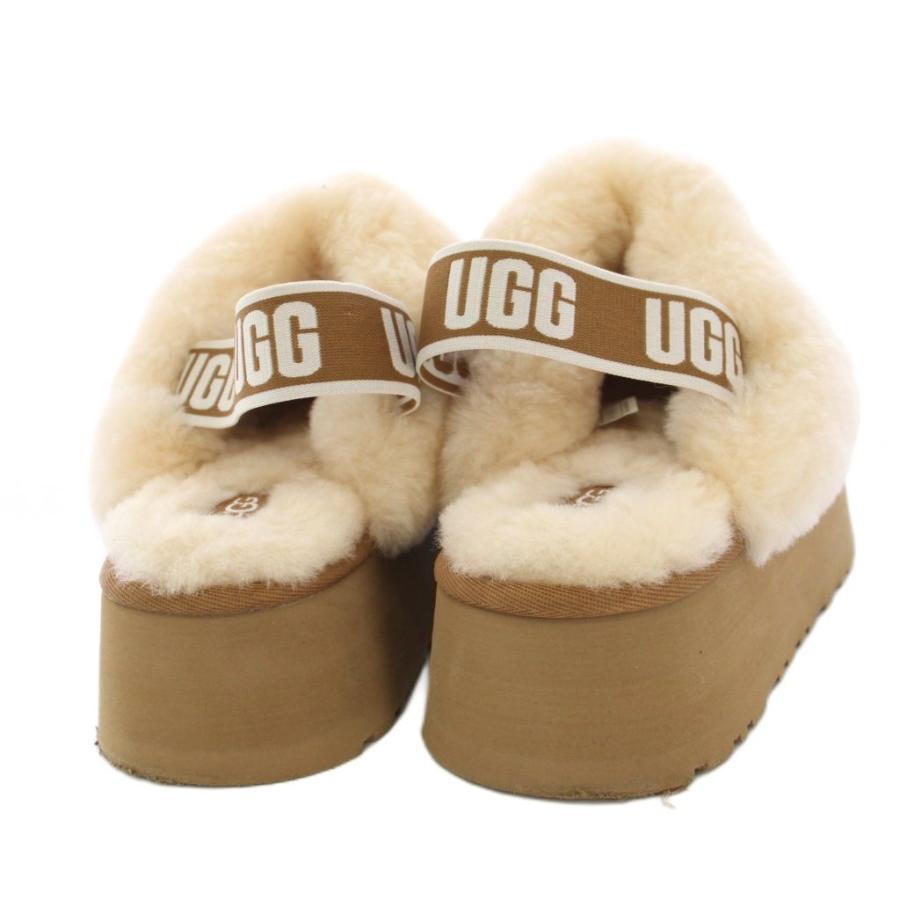 アグ オーストラリア UGG australia ファンケット プラットフォームサンダル US8 茶 1113474 /KH レディース