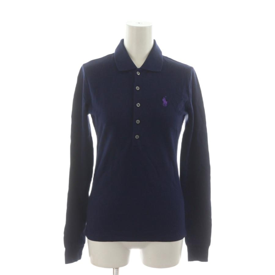 ポロ ラルフローレン POLO RALPH LAUREN ポロシャツ カットソー XS 紺 