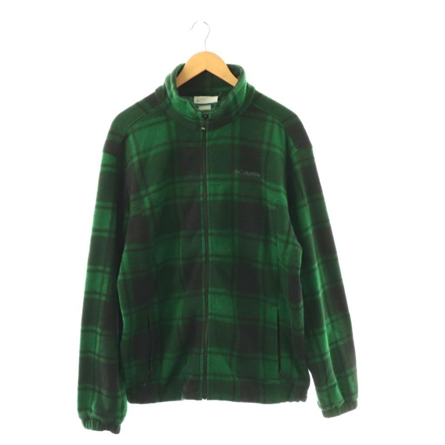 コロンビア Columbia フリースジャケット ブルゾン チェック柄 L 