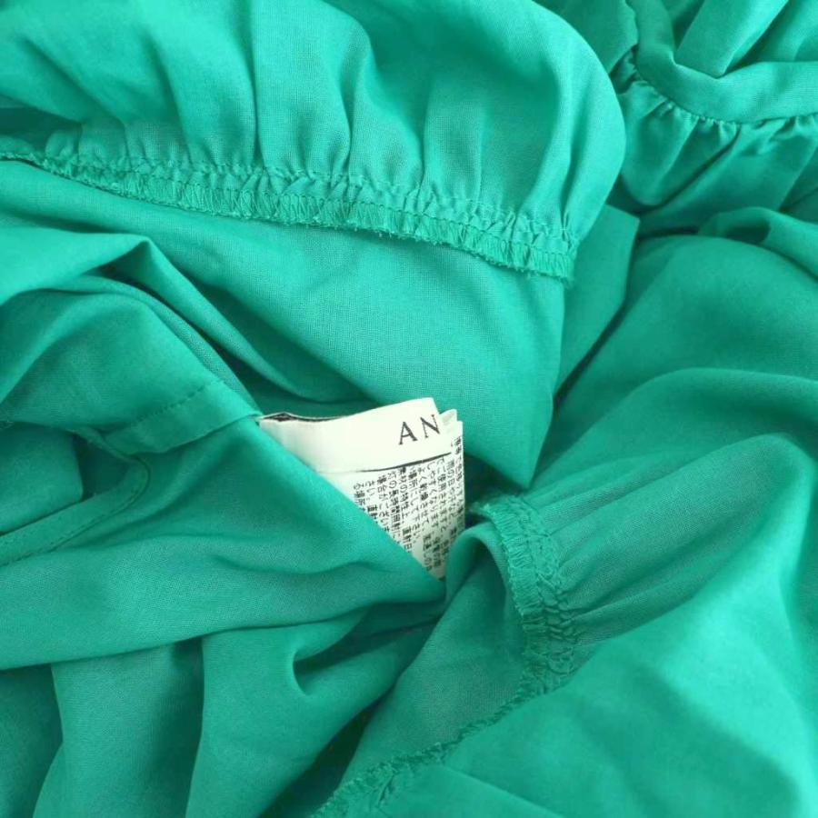 アナイ ANAYI 24SS チンツオーガンジーギャザー ワンピース ロング 