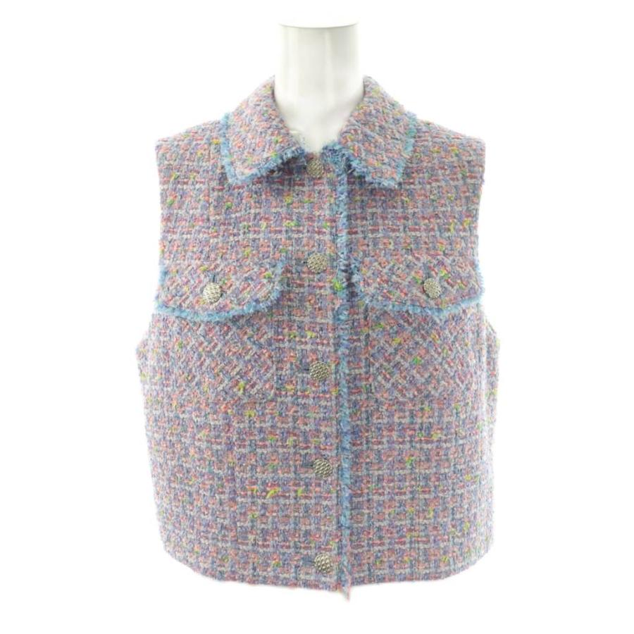ANAYI 97,900円24S/S フィルムラメツイードステンカラージレ 新品ANAYIフィルムラメツイードステンカラージレ2024 【公式通販】