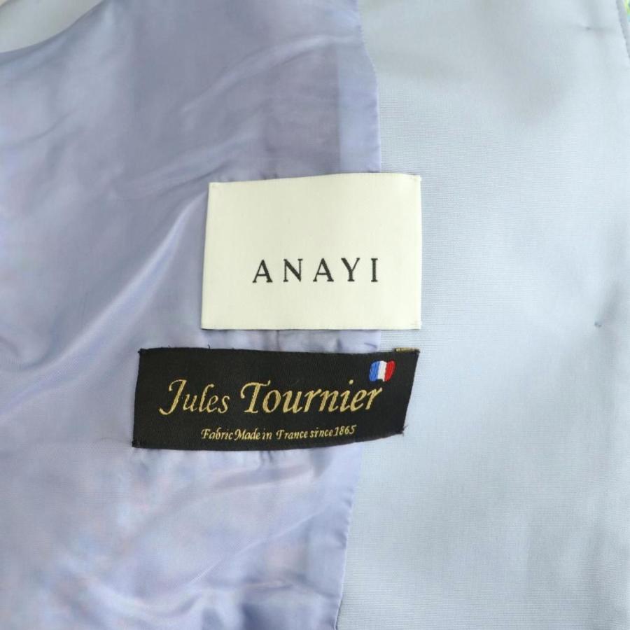 アナイ ANAYI 24SS フィルムラメツイードステンカラージレ