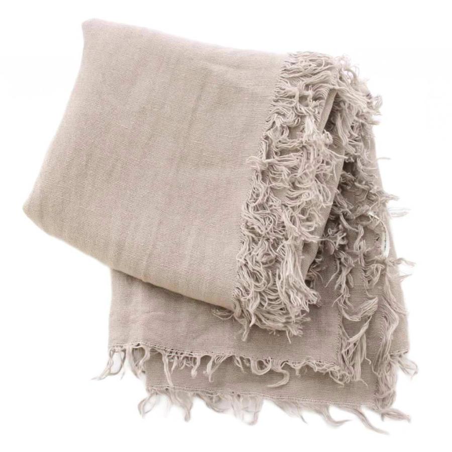 ASAUCE MELER（アソースメレ） ストール フリンジ ワンカラー 無地